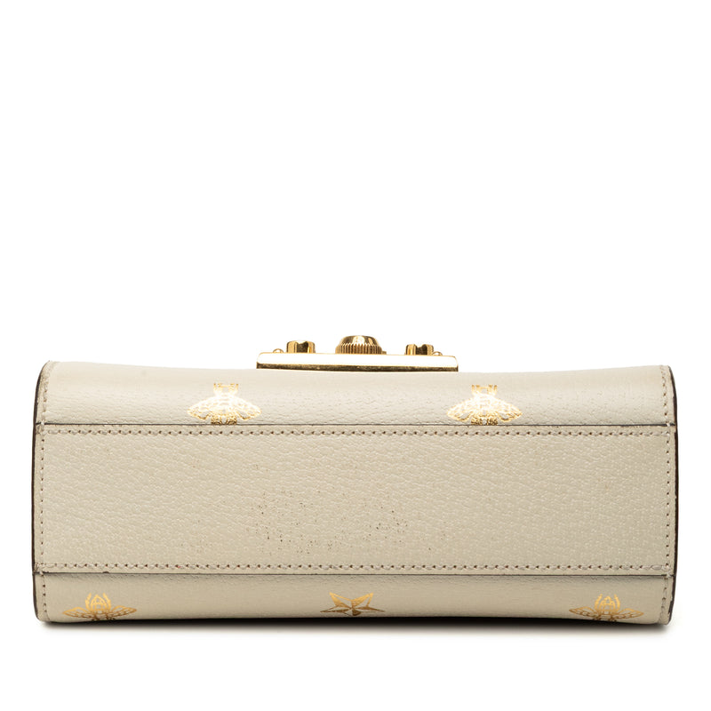 Small Leather Bee Star Padlock Crossbody - Image 3