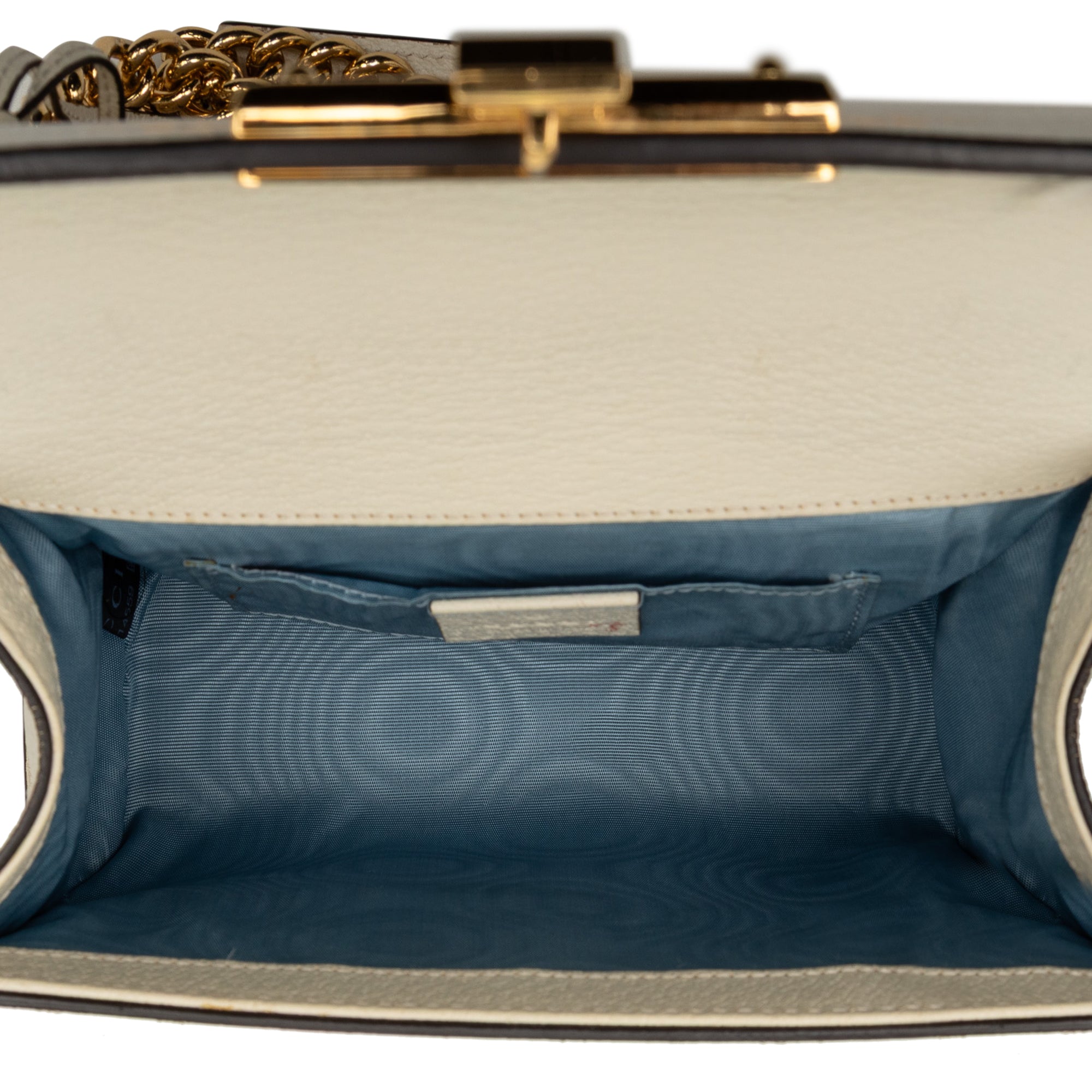 Small Leather Bee Star Padlock Crossbody - Image 4