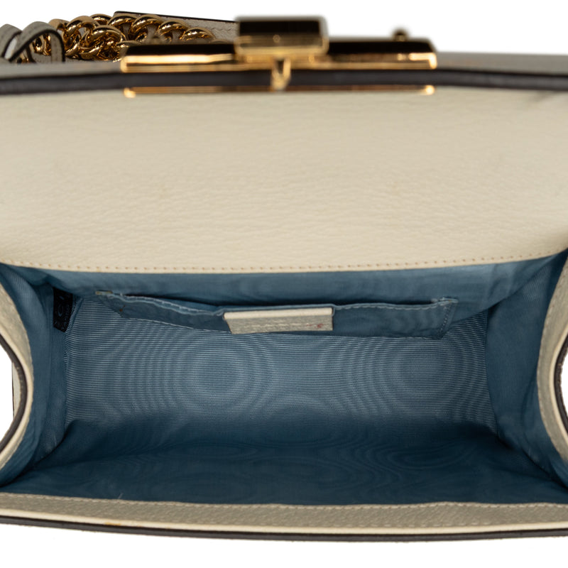 Small Leather Bee Star Padlock Crossbody - Image 4
