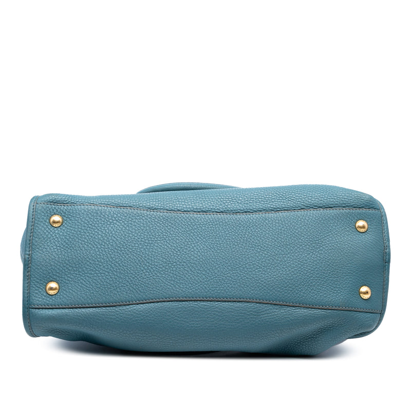 Vitello Daino Zip Top Satchel - Image 3