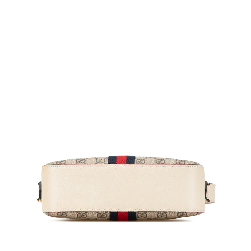 Small GG Supreme Textured Calfskin Web Ophidia Camera Bag - Image 3
