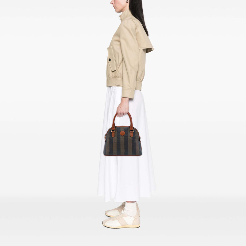 Pequin Coated Canvas Dome Satchel - Image 6