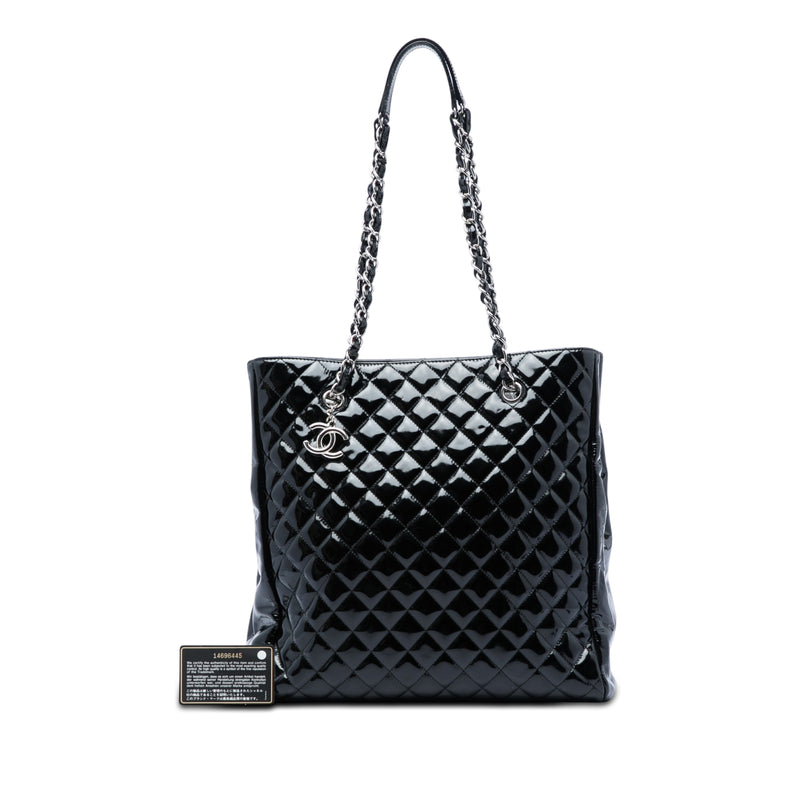 CC Quilted Patent North South Tote - Image 6