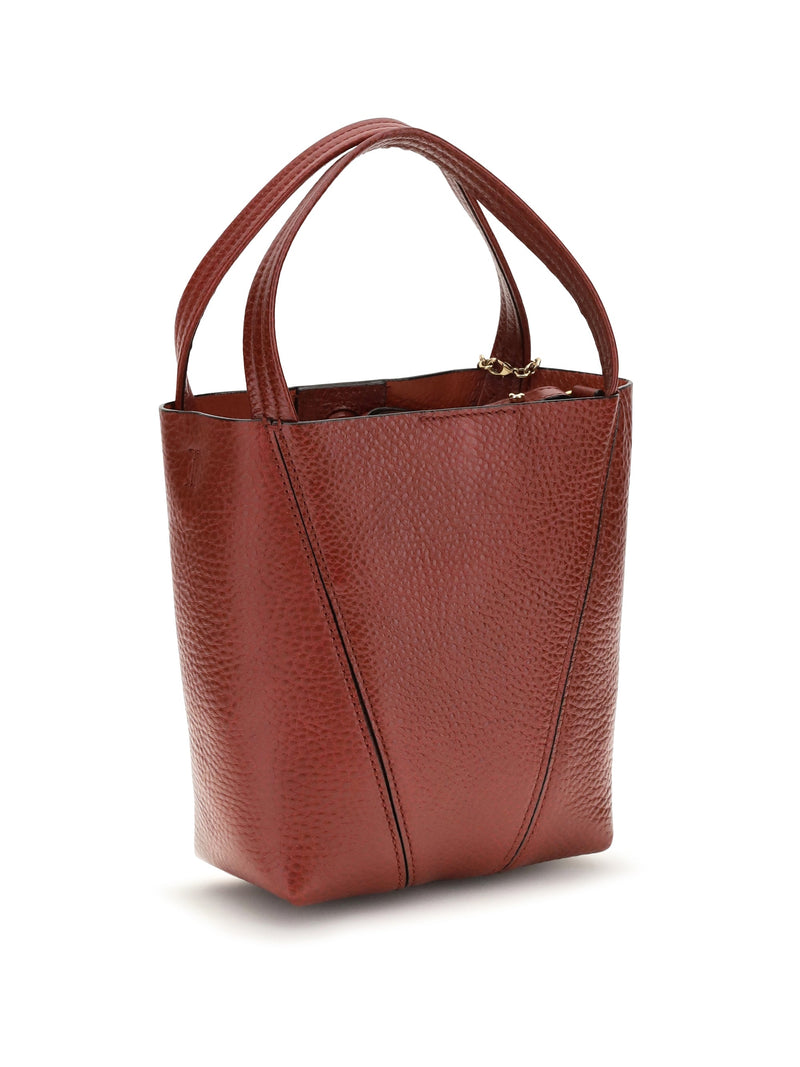Chloé Spin Shoulder Bag — Red Calf Leather Bos Taurus