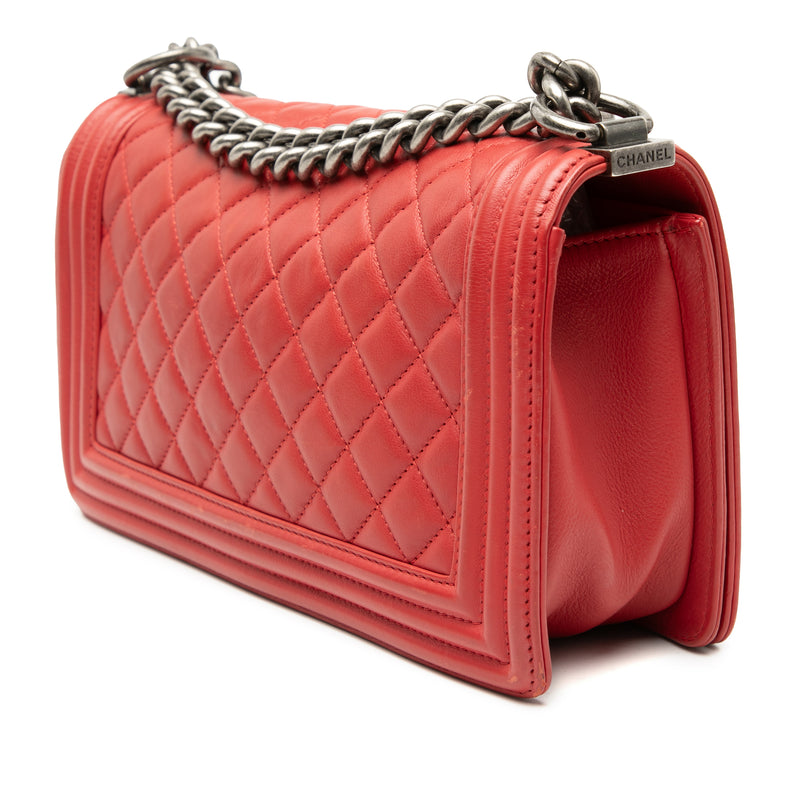 Old Medium Quilted Lambskin Boy Flap - Image 2