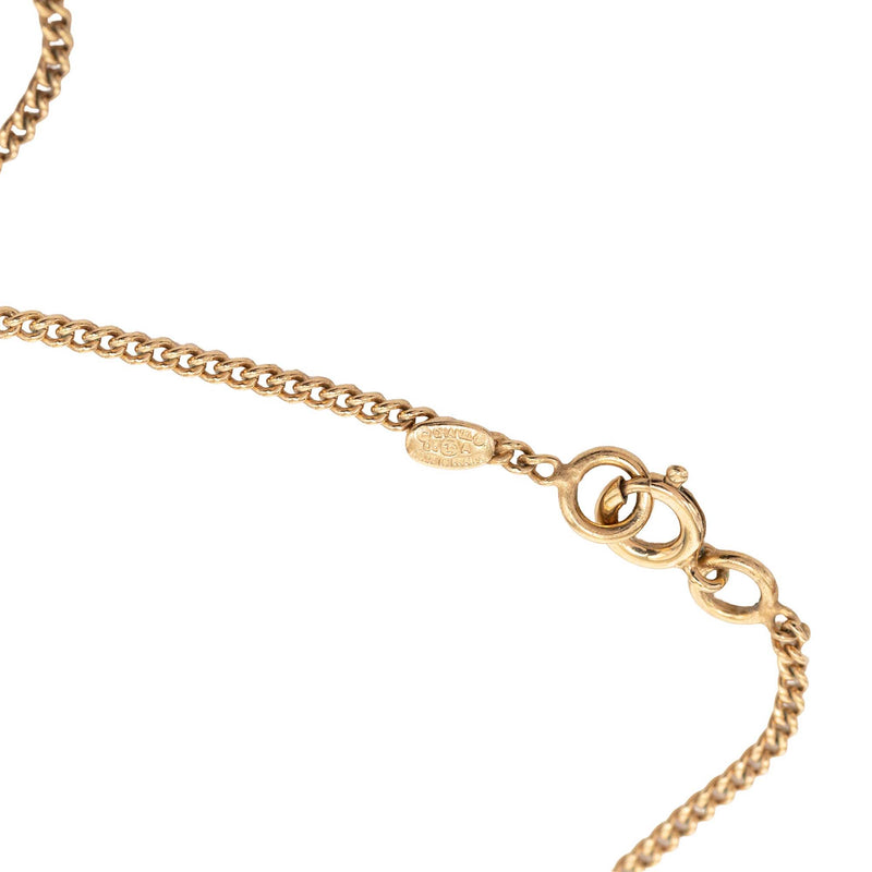 CC Gold Plated Resin Rabbit Pendant Necklace - Image 4