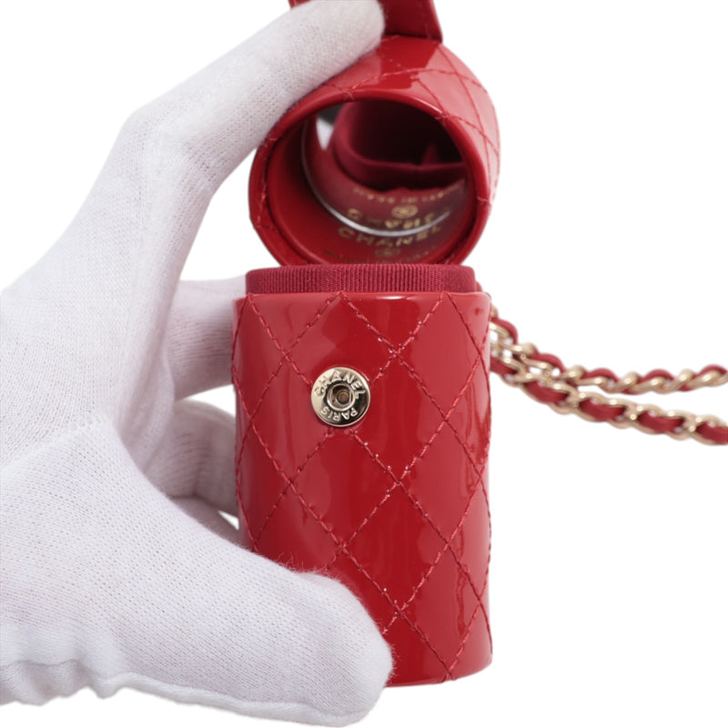 CC Quilted Patent Lipstick Case - Image 3