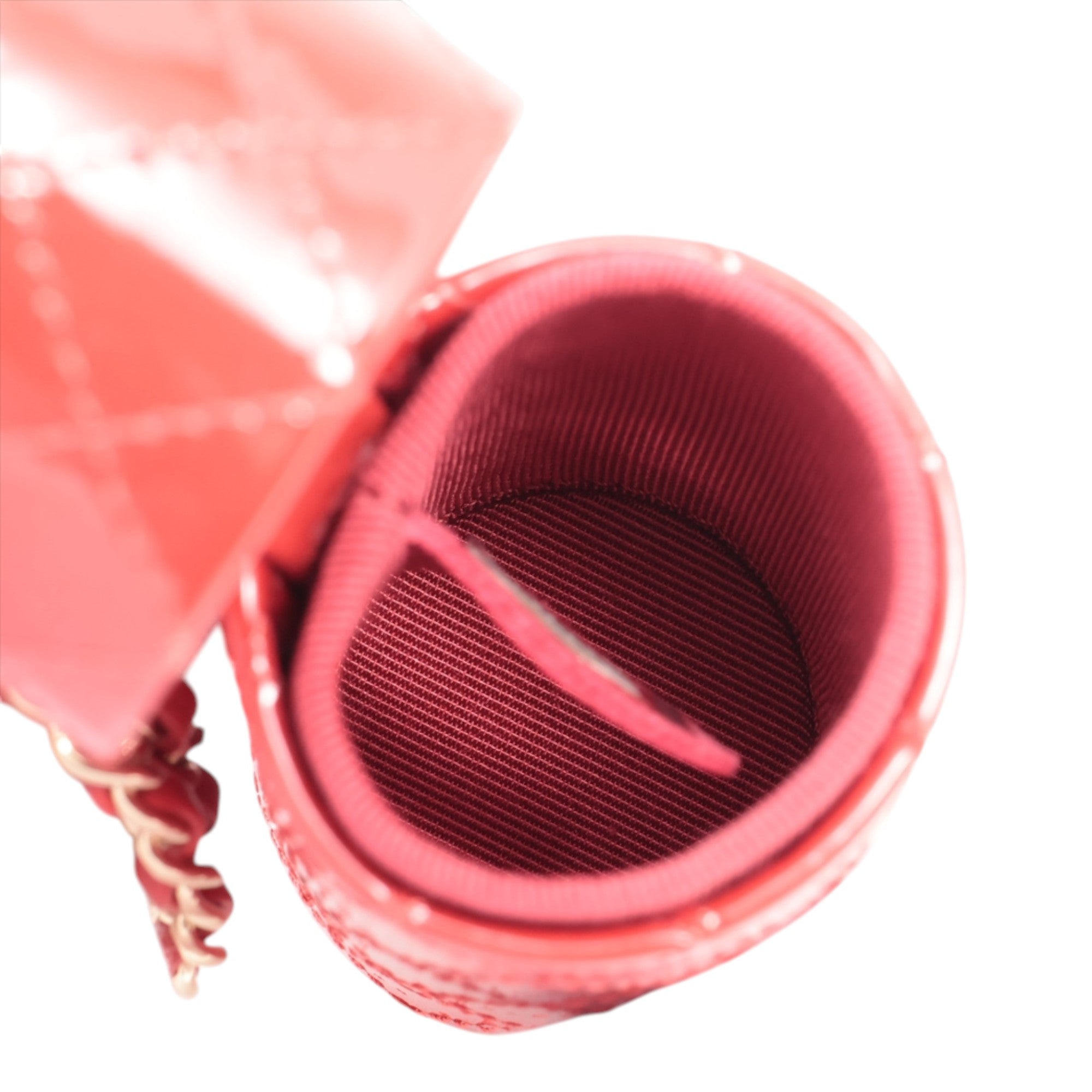 CC Quilted Patent Lipstick Case - Image 5
