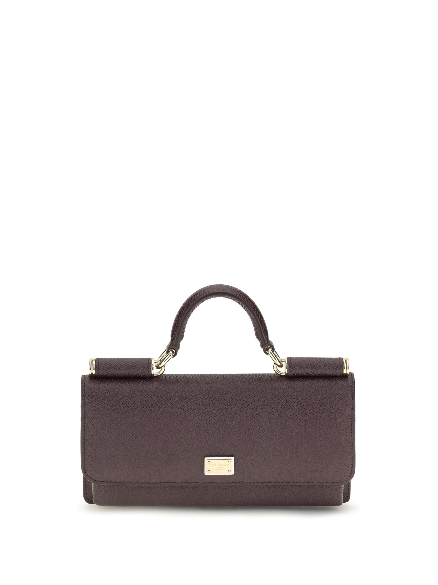 Dolce & Gabbana Shoulder Bag — Brown Calf Leather Bos Taurus