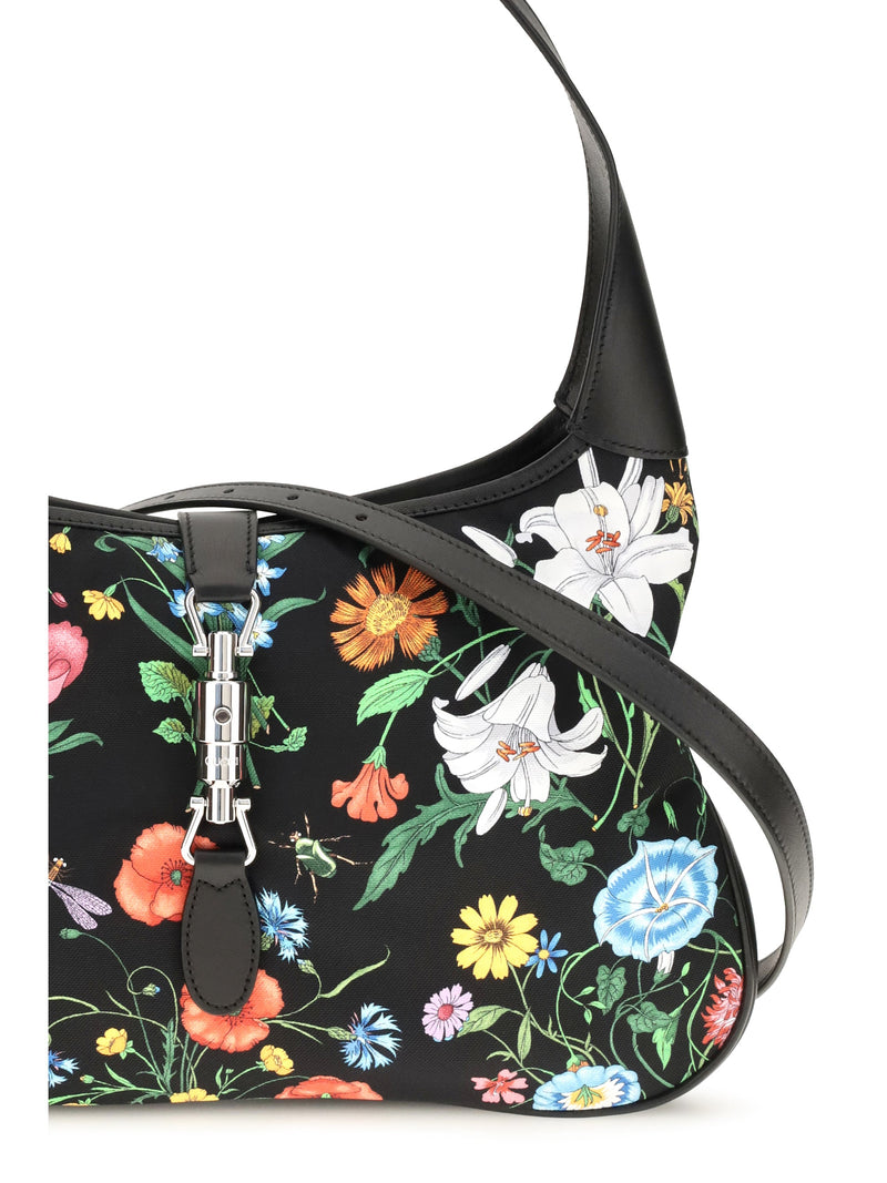 Gucci Jackie 1961 Shoulder Bag — Black Nylon