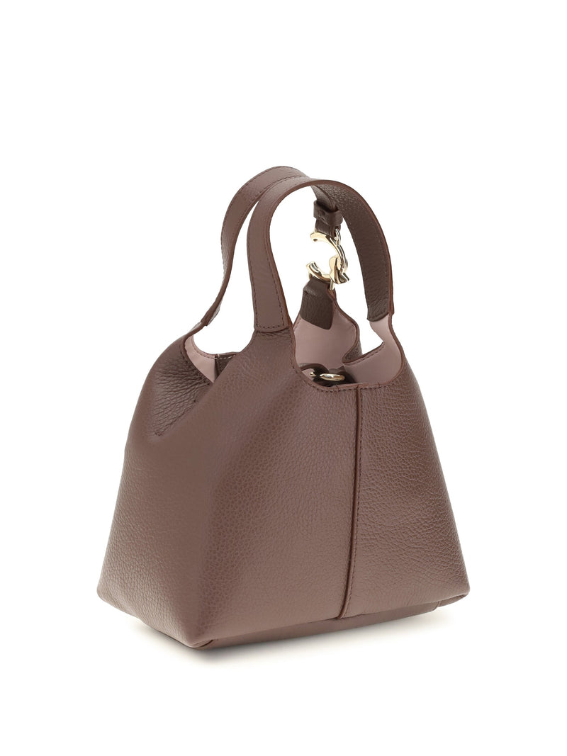 Coccinelle Shoulder Bag — Brown Calf Leather Bos Taurus