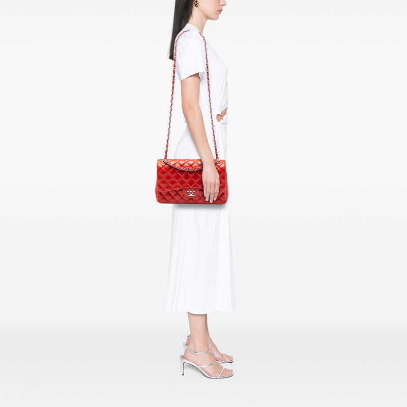 Jumbo Classic Lambskin Double Flap - Image 7