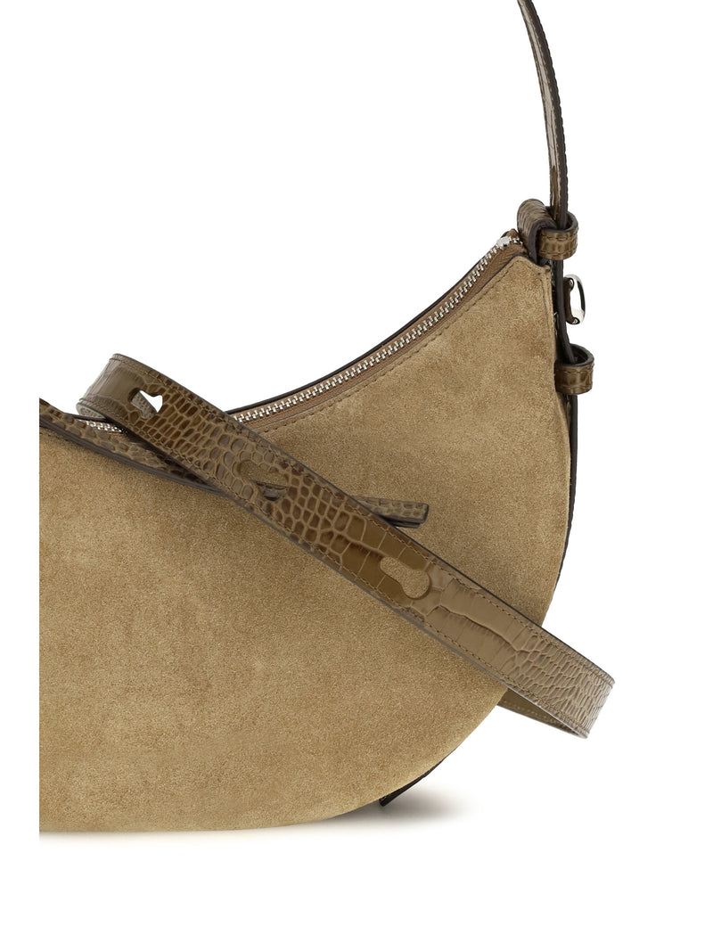 Tory Burch Romy Shoulder Bag — Beige Suede