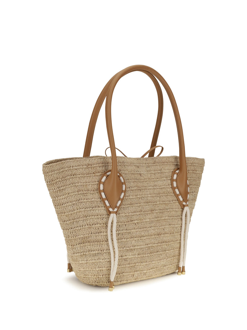 Christian Louboutin Shoulder Bag — Beige Raffia