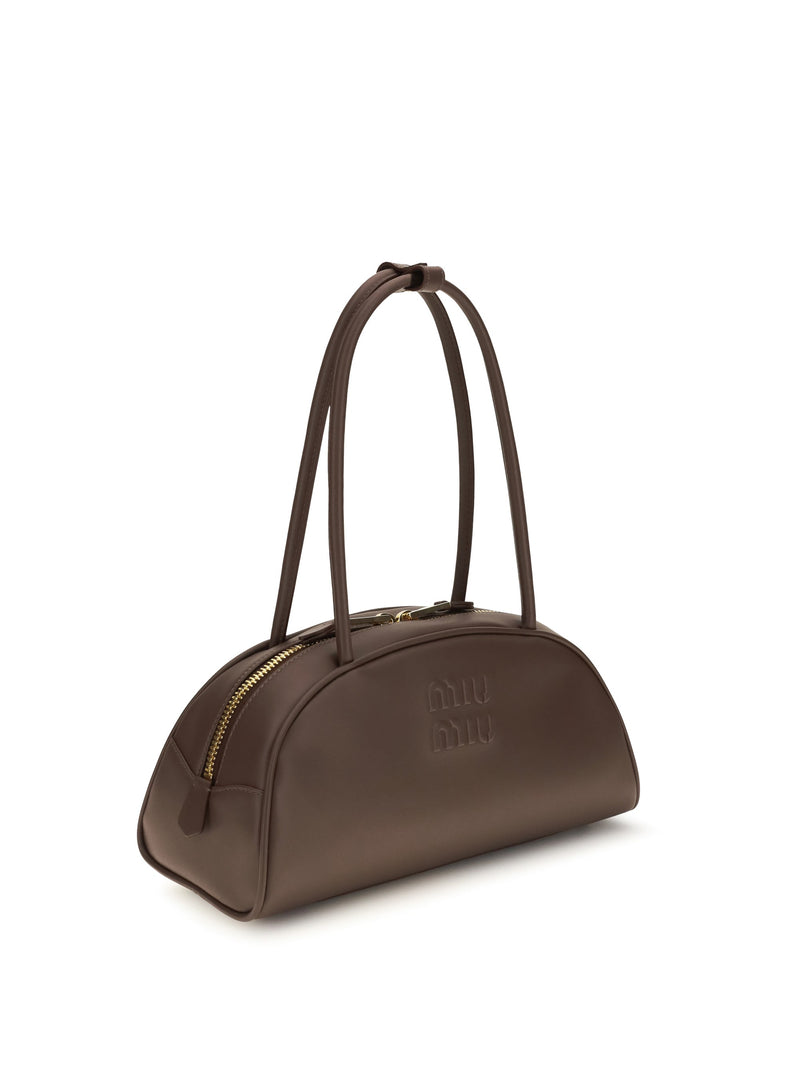 Miu Miu Beau Shoulder Bag — Brown Calf Leather