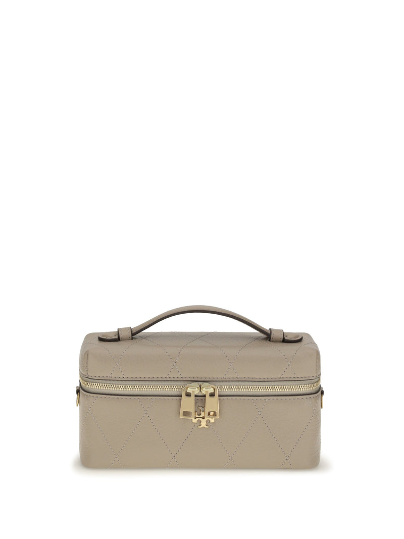 Tory Burch Charlie Wallet — Beige Calf Leather & Purses