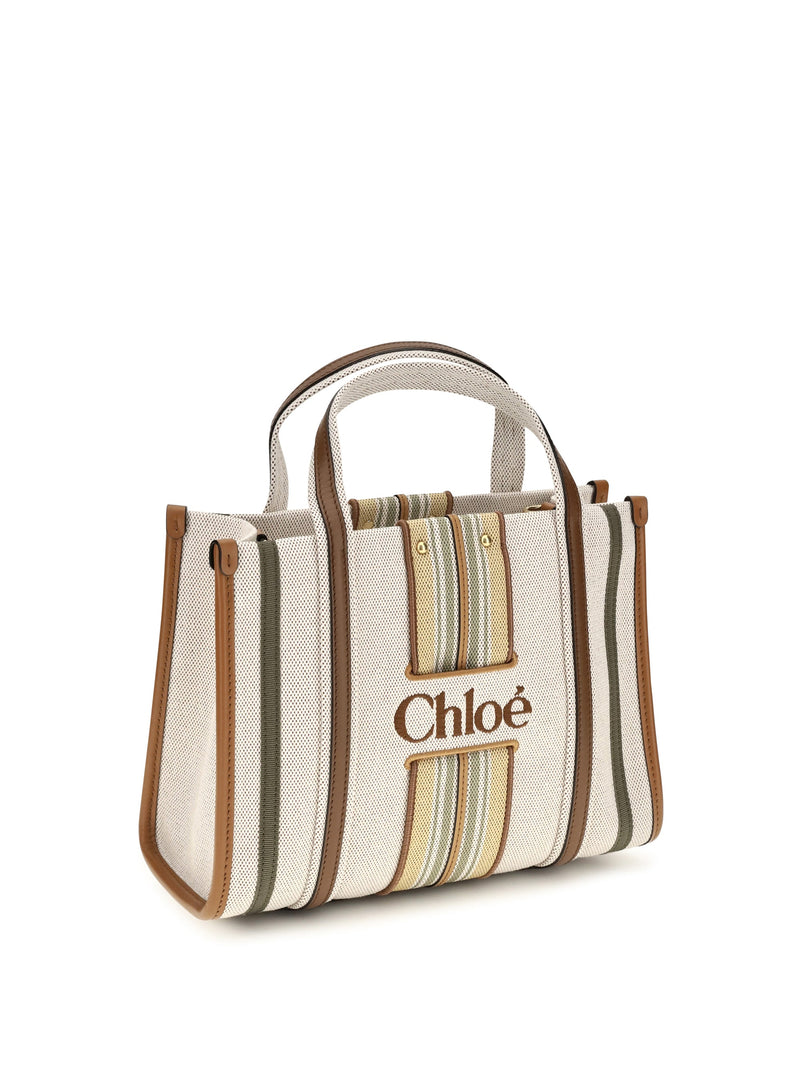 Chloé Tote Bag — Brown Cotton; Viscose