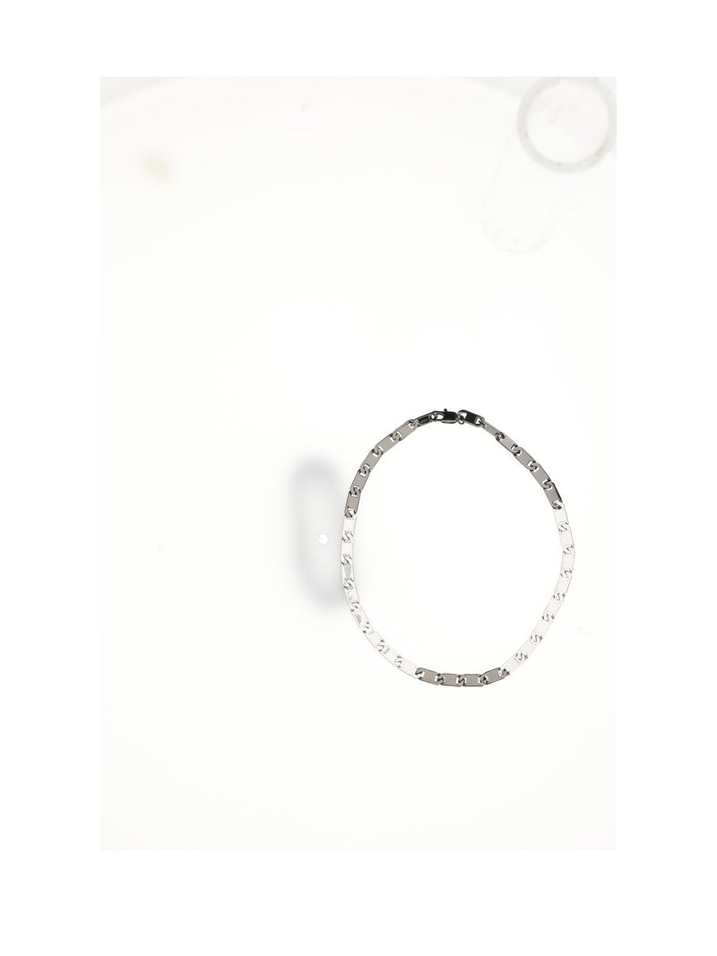 Dior Palladium Brass Necklace — Silver Necklaces