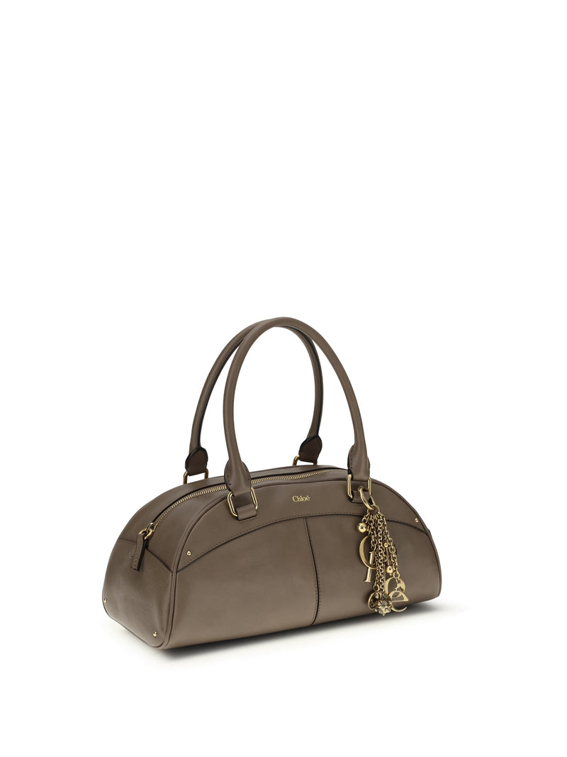 Chloé Shoulder Bag — Gray Calf Leather Bos Taurus