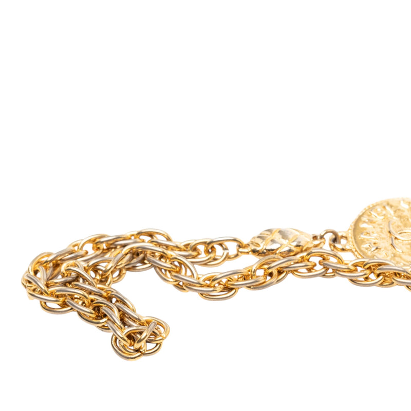 CC Gold Plated Medallion Wrap Around Necklace - Image 5