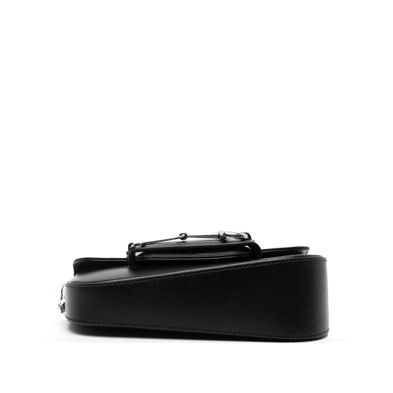 Mini Leather Asymmetric Horsebit 1955 Satchel - Image 3
