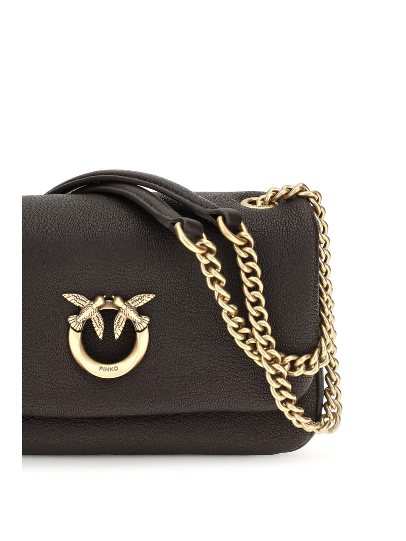 Pinko Shoulder Bag — Brown Calf Leather