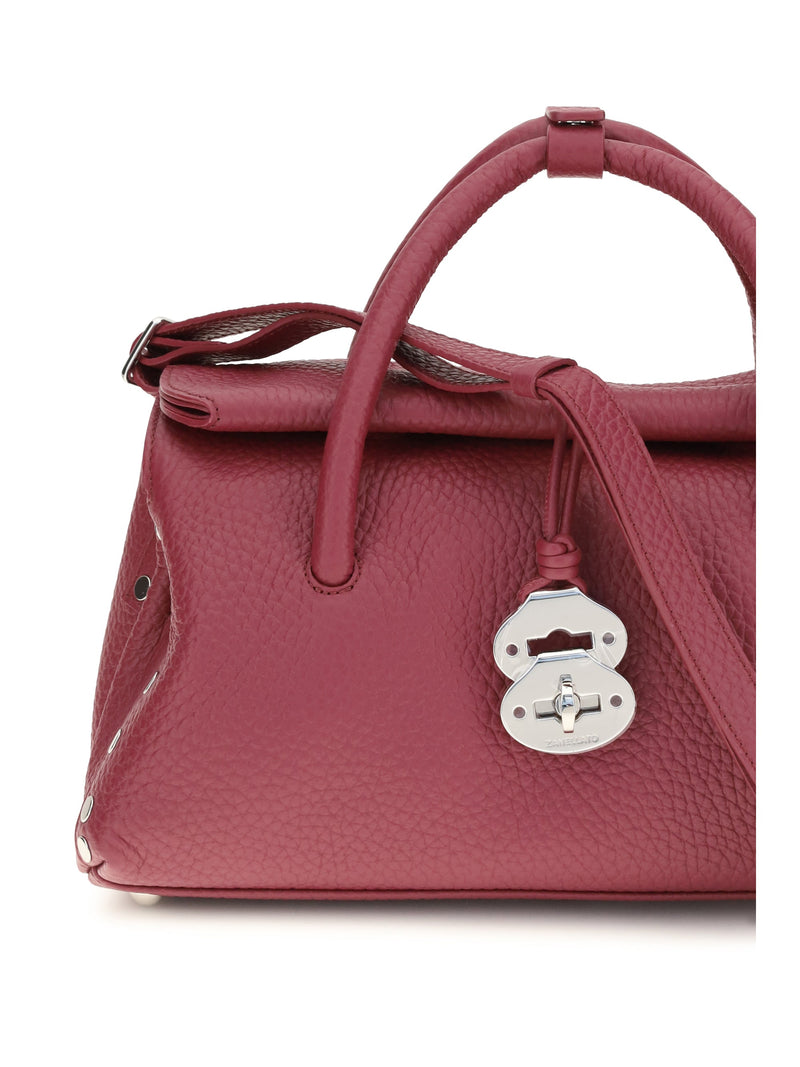 Zanellato Dotta Centauro Shoulder Bag — Pink Calf Leather Bos Taurus