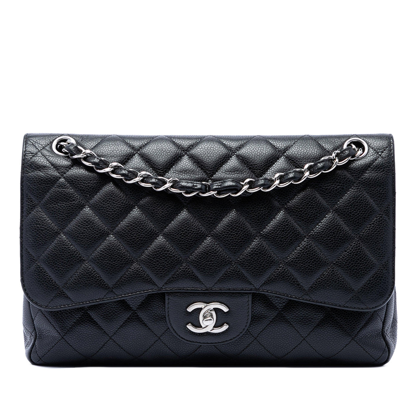 Jumbo Classic Caviar Double Flap - Image 1