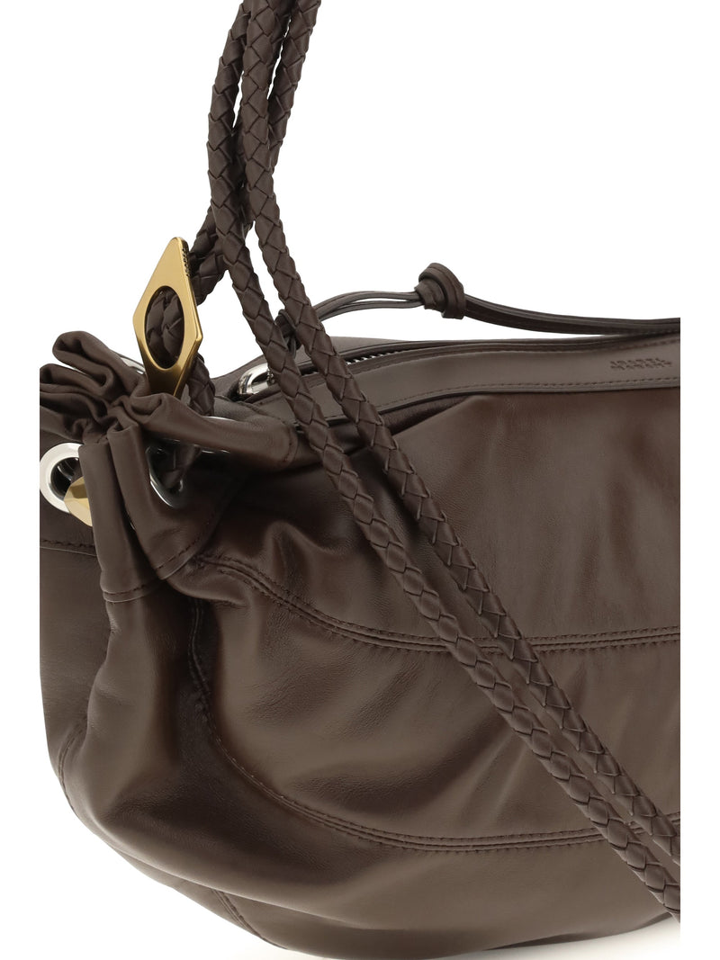 Isabel Marant Maia Shoulder Bag — Brown Lambskin