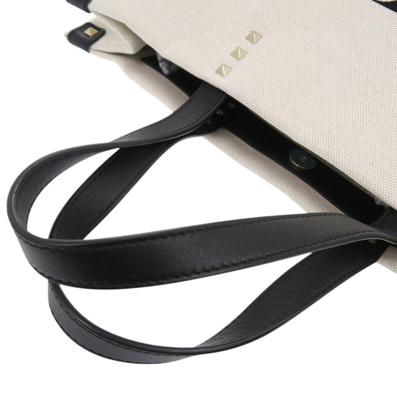 Medium Canvas Rockstud VLTN Tote - Image 10