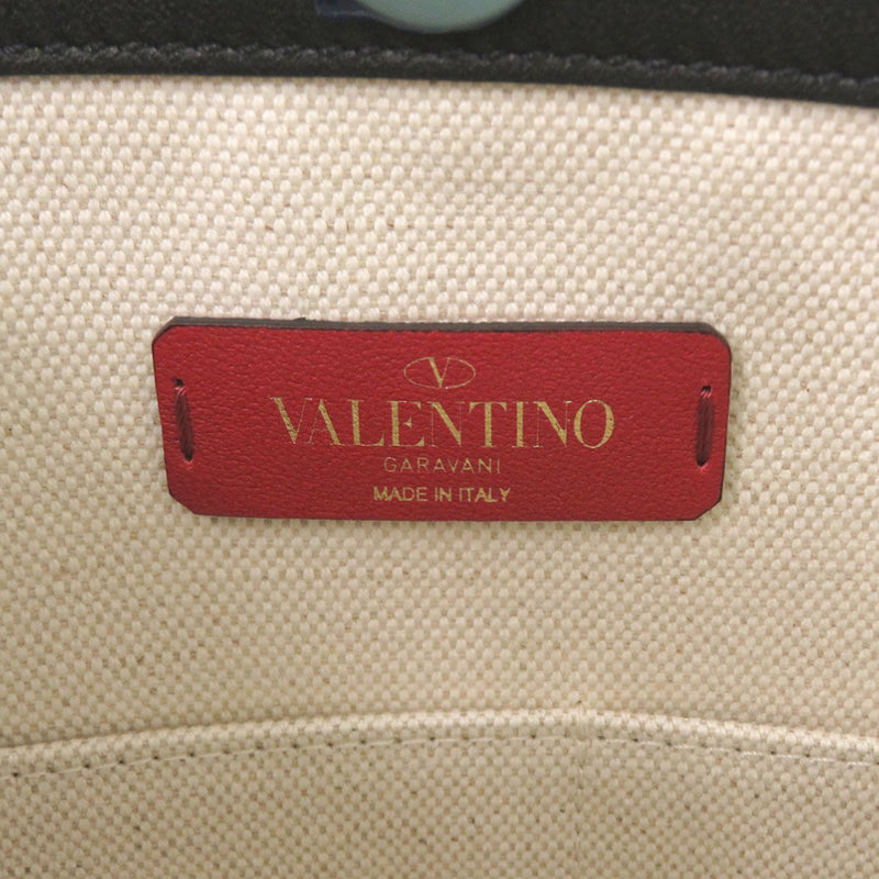 Medium Canvas Rockstud VLTN Tote - Image 5