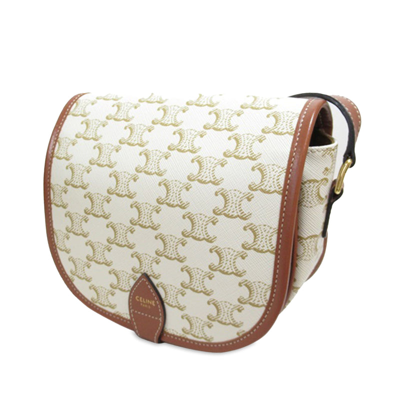 Medium Triomphe Coated Canvas Folco Crossbody - Image 2