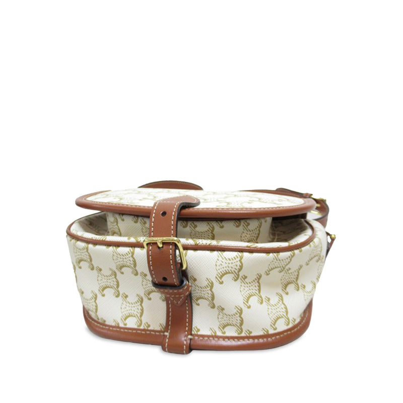 Medium Triomphe Coated Canvas Folco Crossbody - Image 4
