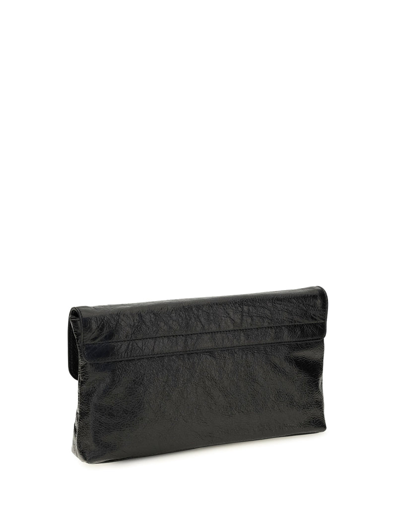 Balenciaga Le City Clutch — Black Lambskin