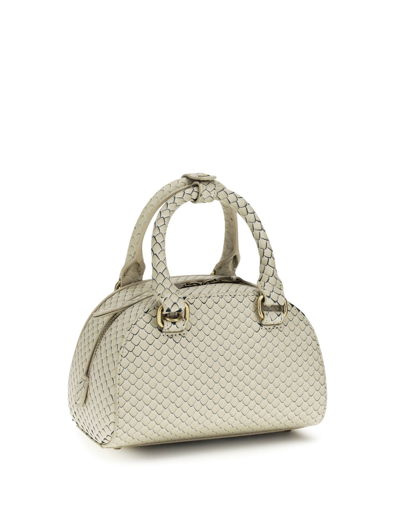 Diesel Quilted Calf Leather Shoulder Bag — Beige Bos Taurus