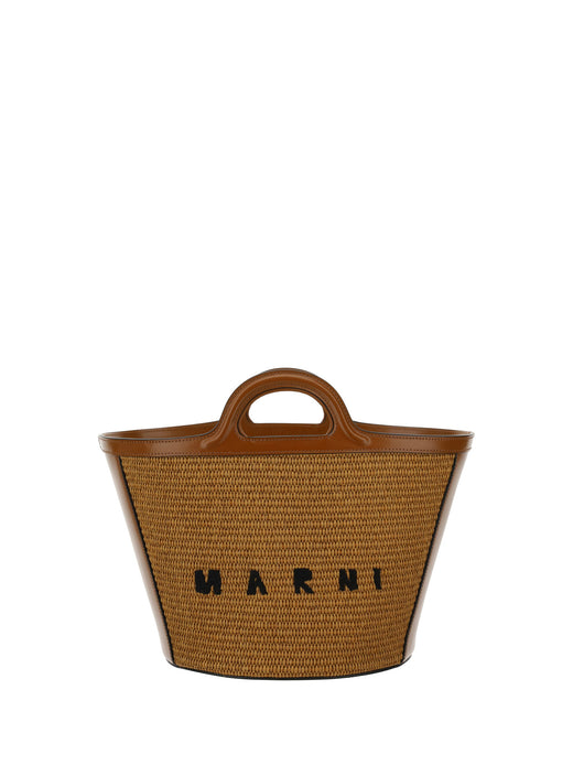 Marni Tropicalia Bucket Bag — Brown