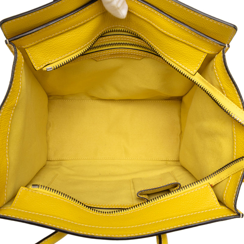Micro Drummed Calfskin Luggage Tote - Image 4