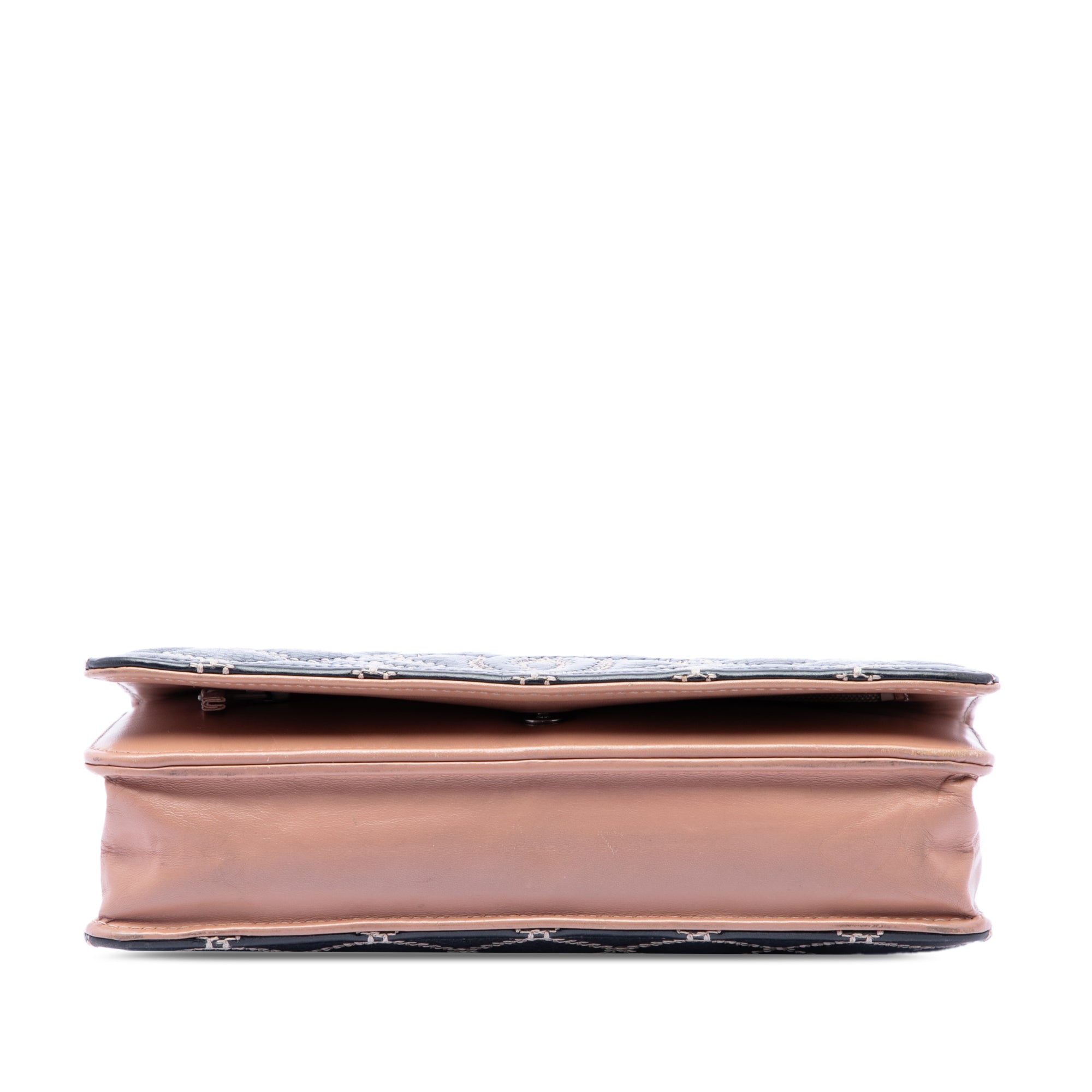 Stitched CC Quilted Calfskin Wallet on Chain - Image 3
