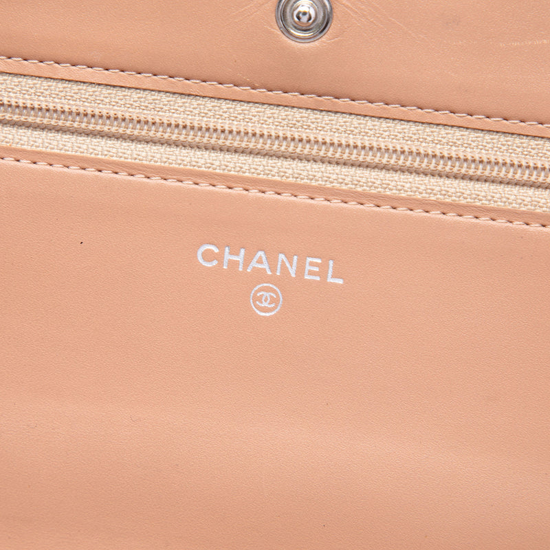 Stitched CC Quilted Calfskin Wallet on Chain - Image 5