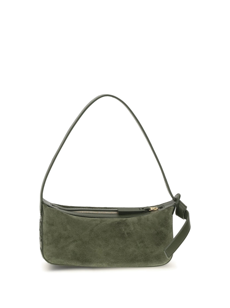 Bottega Veneta Nodo Shoulder Bag — Green Calf Leather (bos Taurus)