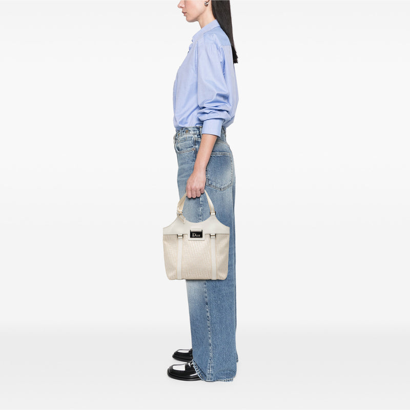 Diorissimo Trotter Canvas Street Chic Tote - Image 7