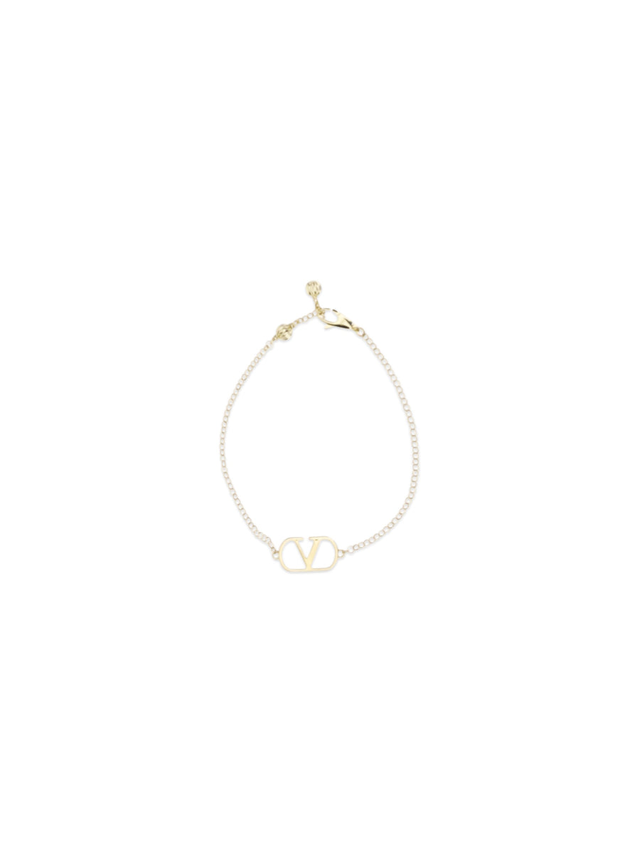 Valentino Garavani Vlogo Bracelet — Gold Metal Bracelets