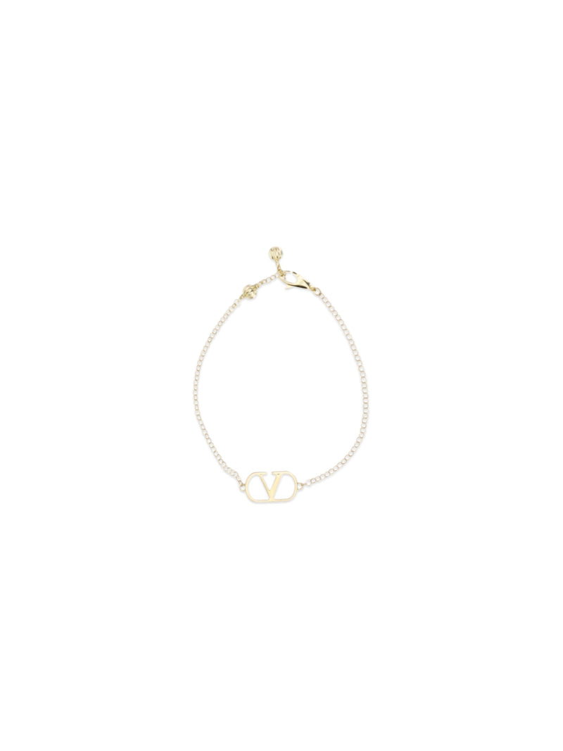 Valentino Garavani Vlogo Bracelet — Gold Metal Bracelets