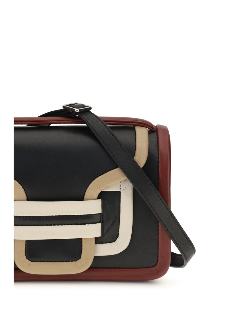 Pierre Hardy Alpha Shoulder Bag — Black Calf Leather Bos Taurus