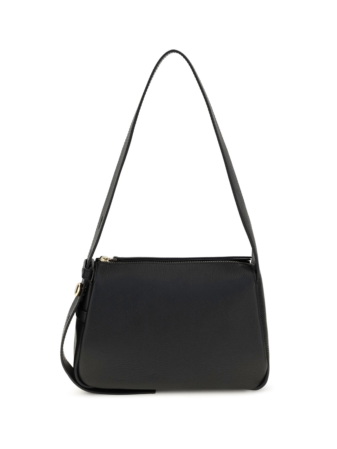 Tory Burch Romy Shoulder Bag — Black Calf Leather Bos Taurus