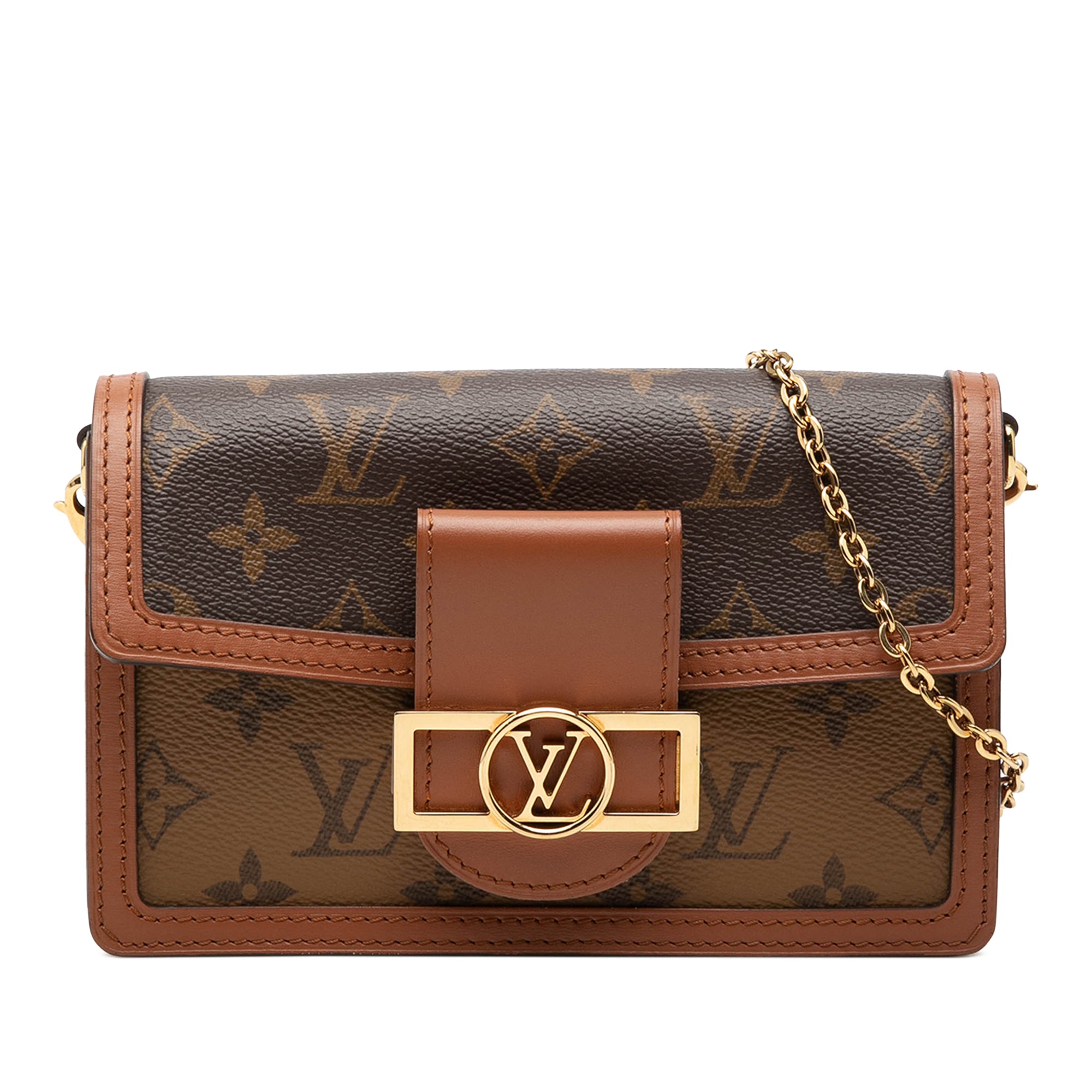 Monogram Reverse Dauphine Wallet on Chain - Image 1