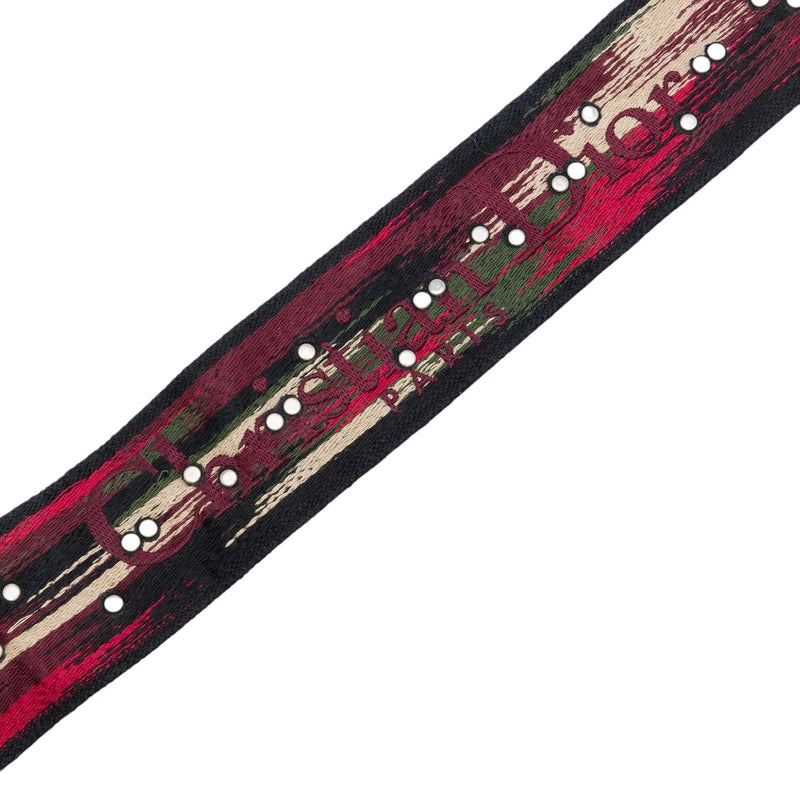Studded Embroidered Canvas Bag Strap - Image 2