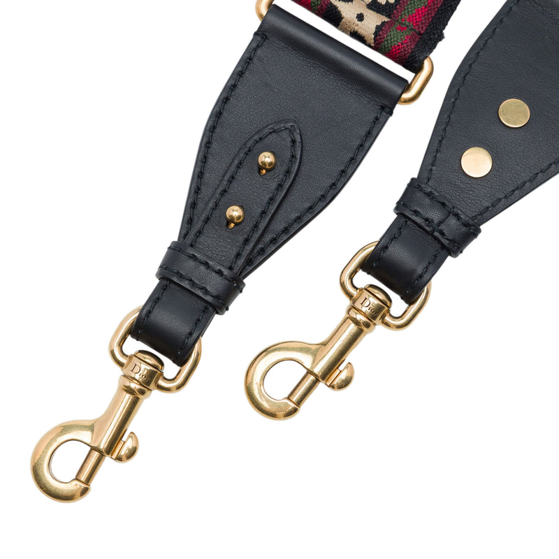 Studded Embroidered Canvas Bag Strap - Image 3