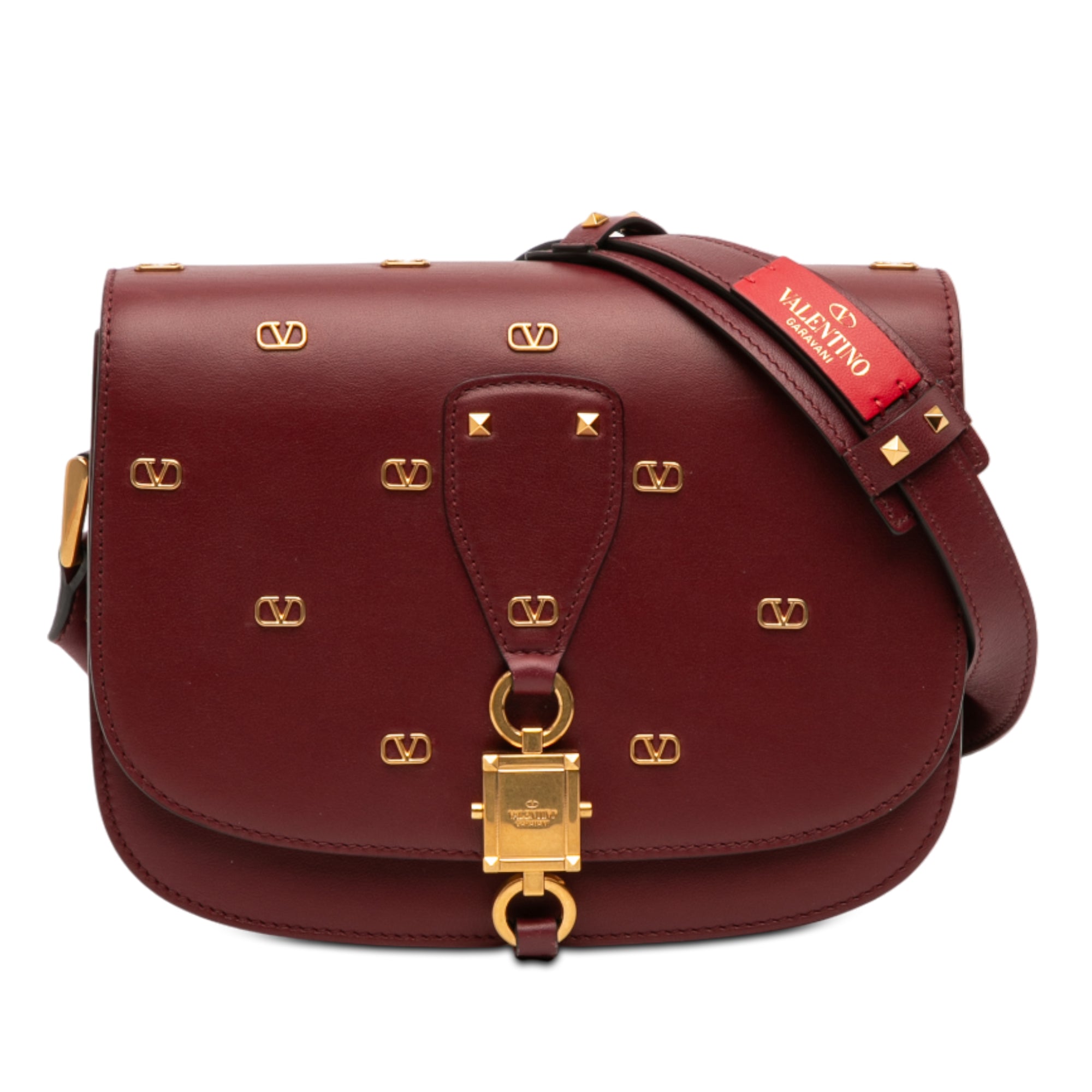 VLogo Embellished Leather Crossbody - Image 1