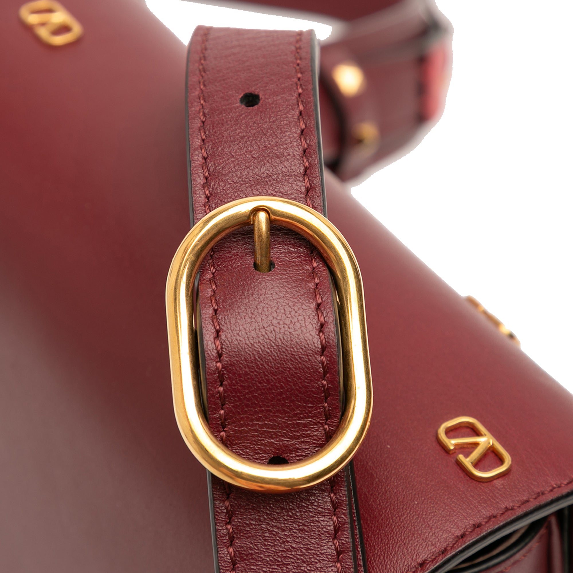 VLogo Embellished Leather Crossbody - Image 7